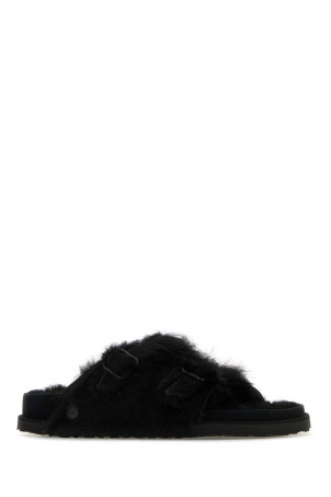 Black shearling ZÃ¼rich 1774 slippers Black BIRKENSTOCK 1774 X BECOMES BERLIN (1031951)