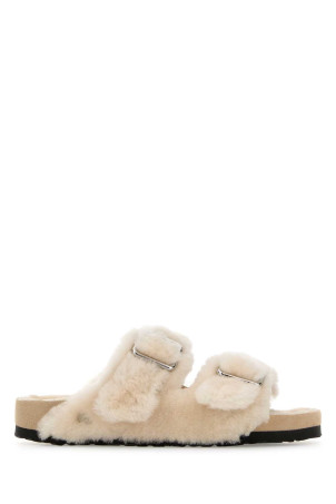 Ivory shearling Arizona 1774 slippers Beige BIRKENSTOCK 1774 X BECOMES BERLIN (1031972)