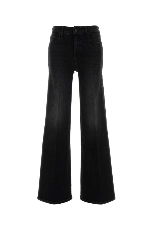 Black stretch denim The Roller Sneak jeans MOTHER (104151611)