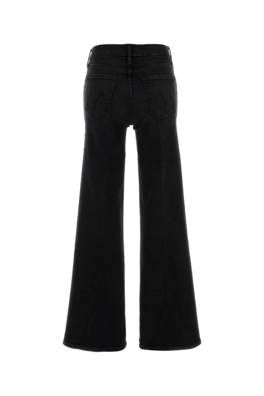 Black stretch denim The Roller Sneak jeans MOTHER (104151611)