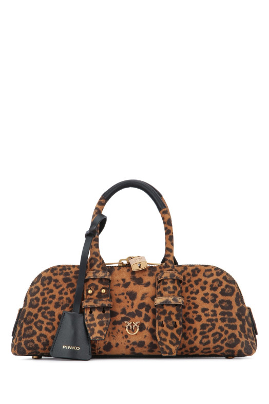 BOWLING BAG BAGUETTE SUEDE PINKO (105334A32A)