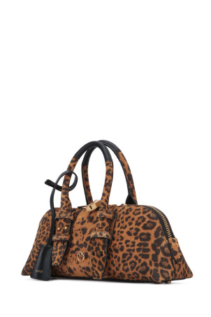 BOWLING BAG BAGUETTE SUEDE PINKO (105334A32A)