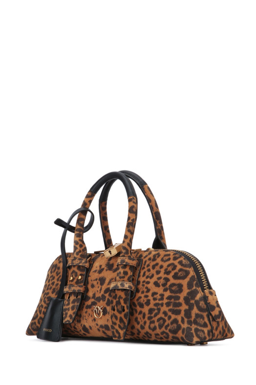 BOWLING BAG BAGUETTE SUEDE PINKO (105334A32A)