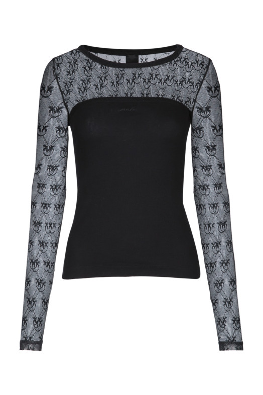 Футболка «Скрипаль» з ребристою фактурою від PINKO (106472A362)