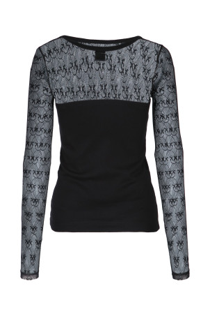 Футболка «Скрипаль» з ребристою фактурою від PINKO (106472A362)