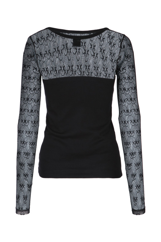 Футболка «Скрипаль» з ребристою фактурою від PINKO (106472A362)