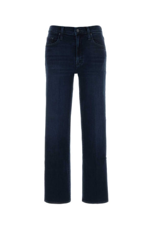 Blue stretch denim The Mid Rise Rumbler jeans MOTHER (10757104A)