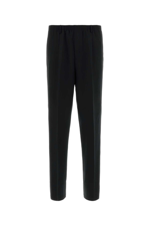 Black stretch jersey wide-leg Ezio pant Black CELLAR DOOR (110585BLW348)
