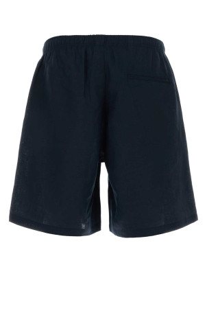 Navy blue linen Jago bermuda shorts CELLAR DOOR (111580L130)