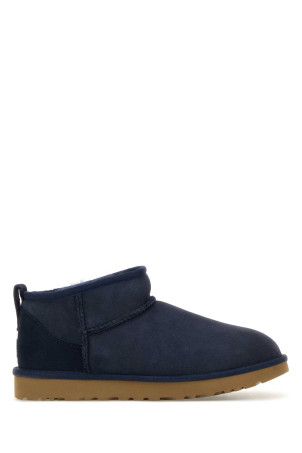 Navy blue suede Classic Ultra Mini ankle boots UGG (1116109)
