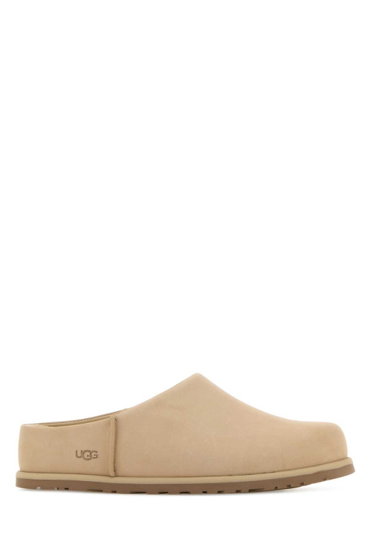 Тапочки UGG из кожи цвета «песок» модели Otzo (1181130)