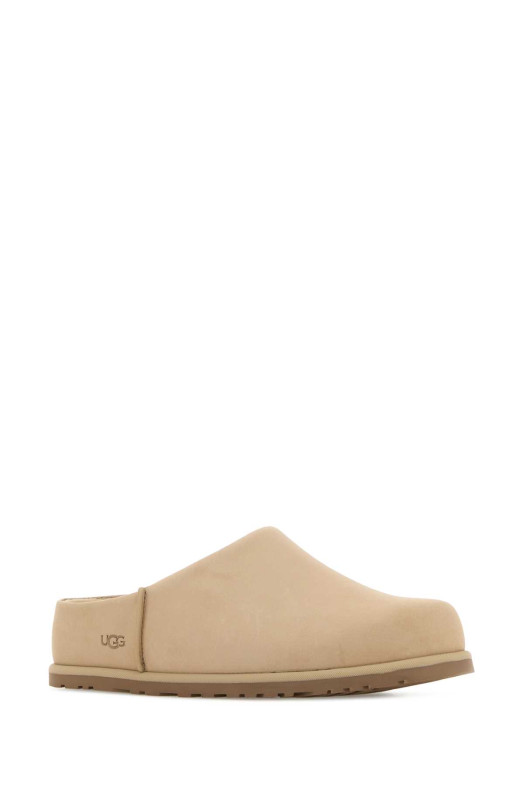 Тапочки UGG из кожи цвета «песок» модели Otzo (1181130)