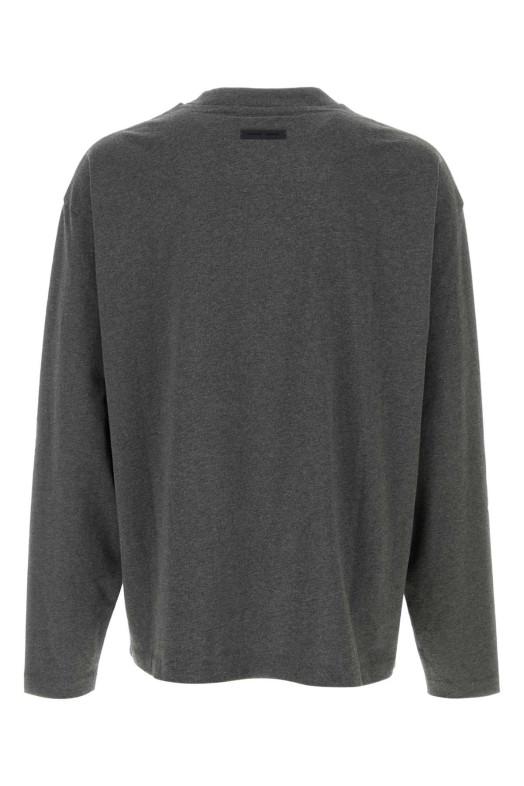 Dark grey cotton t-shirt FEAR OF GOD ESSENTIAL (125HO254201F)