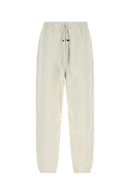 Melange light grey cotton blend joggers FEAR OF GOD ESSENTIAL (130SP262024F)