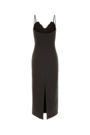 Chocolate stretch wool dress Brown MAGDA BUTRYM (133726)