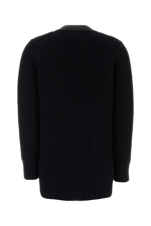 Black wool cardigan Black SALVATORE FERRAGAMO (13H299784286)