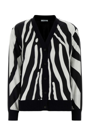 Black viscose cardigan Black SALVATORE FERRAGAMO (13I070791776)