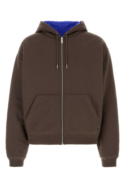 Двусторонняя толстовка из хлопка коричневого цвета CANADA GOOSE (1508M)