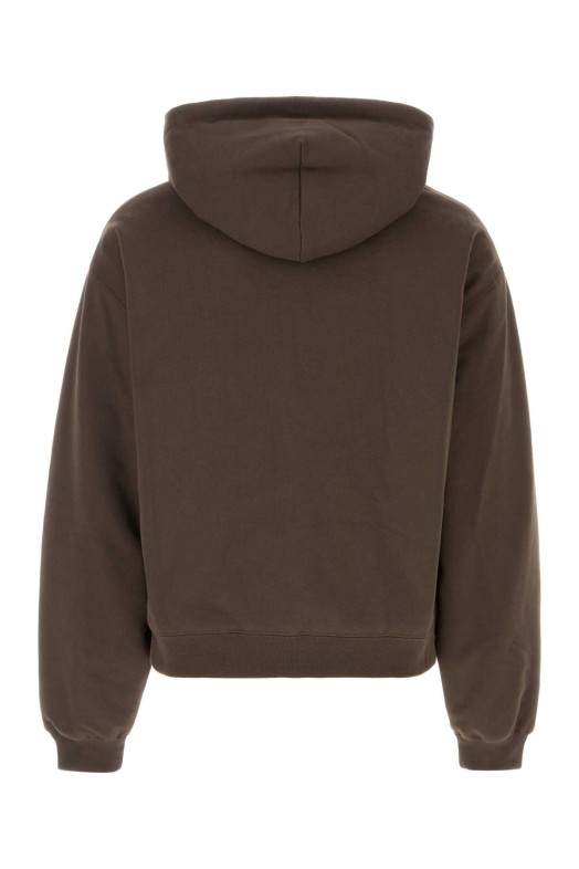 Двусторонняя толстовка из хлопка коричневого цвета CANADA GOOSE (1508M)