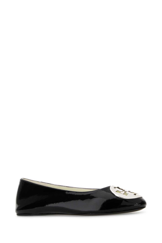 Black leather Reva ballerinas Black TORY BURCH (173536)