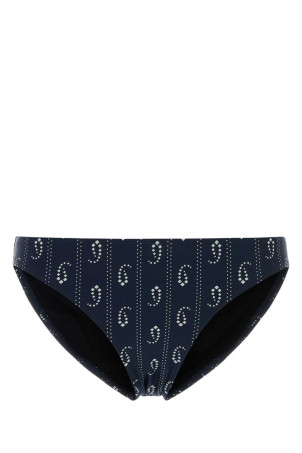 Printed stretch nylon bikini bottom Black TORY BURCH (175249)