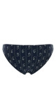 Бикини-трусики из эластичного нейлона с принтом, черные, TORY BURCH (175249)