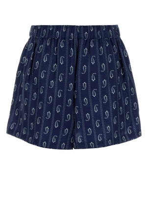 Printed satin shorts Black TORY BURCH (175286)