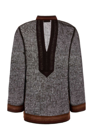 Brown linen blouse TORY BURCH (180051)