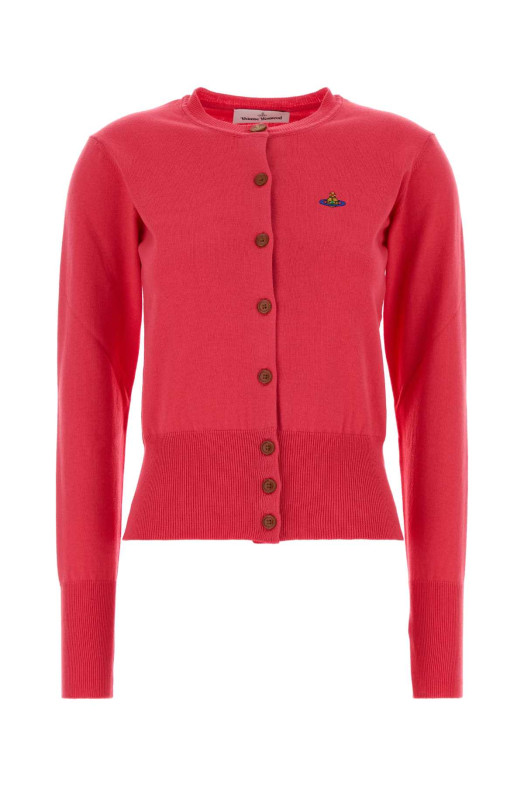 Fuchsia cotton blend Bea cardigan VIVIENNE WESTWOOD (1803002PY001V)