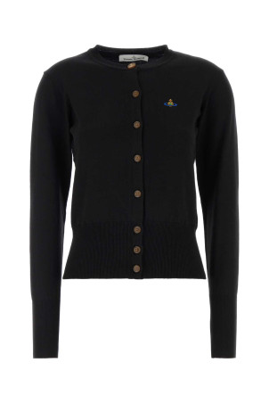 Black cotton blend Bea cardigan VIVIENNE WESTWOOD (1803002PY001V)
