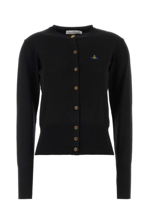 Black cotton blend Bea cardigan VIVIENNE WESTWOOD (1803002PY001V)