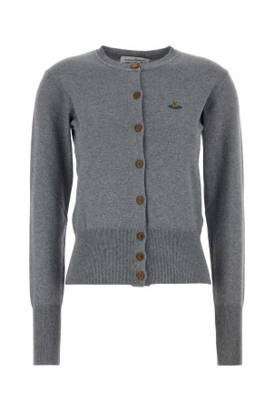 Grey cotton blend Bea cardigan VIVIENNE WESTWOOD (1803002PY001V)