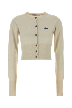 Sand cotton blend Bea cardigan VIVIENNE WESTWOOD (1803002UY001V)