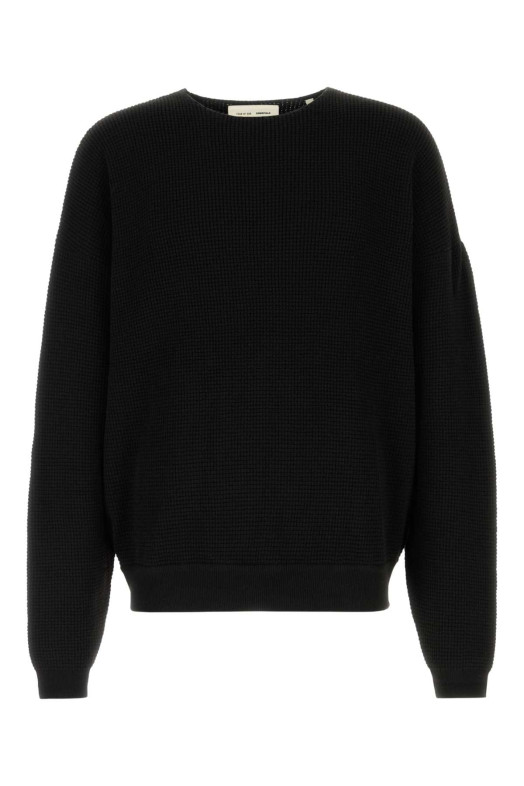 Black polyester blend sweater Black FEAR OF GOD ESSENTIAL (192HO256161F)