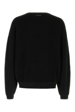 Black polyester blend sweater Black FEAR OF GOD ESSENTIAL (192HO256161F)