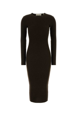 Chocolate polyester blend dress Brown FEAR OF GOD ESSENTIAL (192HO259022FW)