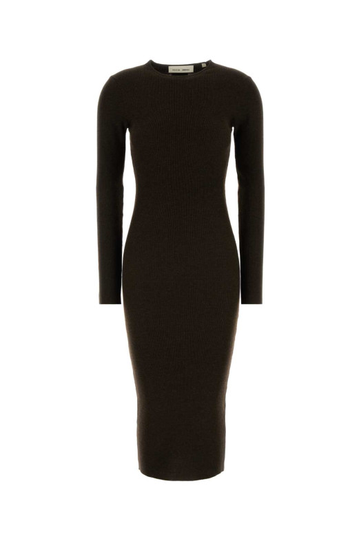 Chocolate polyester blend dress Brown FEAR OF GOD ESSENTIAL (192HO259022FW)