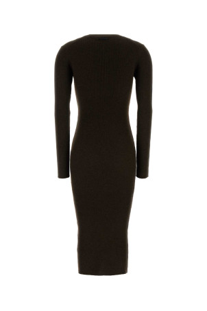 Chocolate polyester blend dress Brown FEAR OF GOD ESSENTIAL (192HO259022FW)