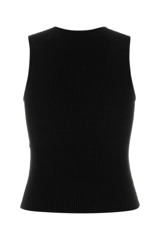 Black polyester blend tank top Black FEAR OF GOD ESSENTIAL (192HO259251FW)