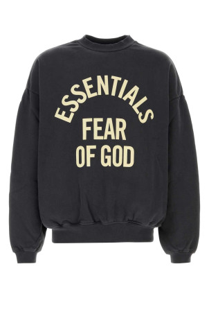 Slate cotton oversize sweatshirt Gray FEAR OF GOD ESSENTIAL (192SP266591F)