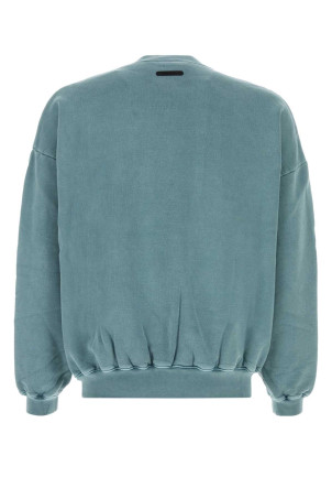 Air force blue cotton oversize sweatshirt FEAR OF GOD ESSENTIAL (192SP266593F)