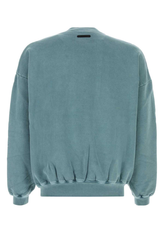 Air force blue cotton oversize sweatshirt FEAR OF GOD ESSENTIAL (192SP266593F)
