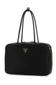 Черная кожаная сумка через плечо PRADA (1BB128VONO2DKV)