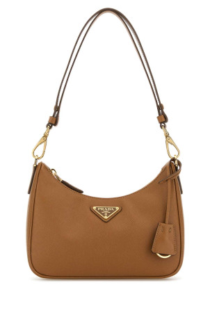 Caramel leather mini Prada Re-Edition shoulder bag PRADA (1BC204VQOMNZV)