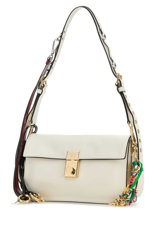 Небольшая сумка через плечо Prada Soft Sound из белой кожи PRADA (1BD379VOO62C6A)