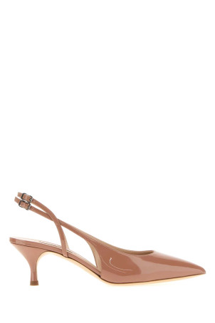 Antiqued pink leather Giulia pumps Beige CASADEI (1G670B0501TIFFA3116)