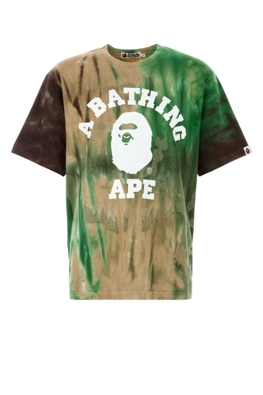 Multicolor cotton oversize t-shirt Green BAPE (1K70109010)