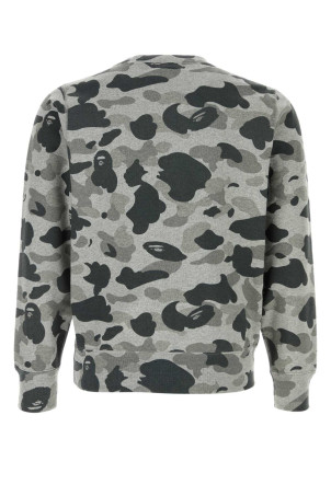 Printed cotton sweatshirt Gray BAPE (1K80113005)