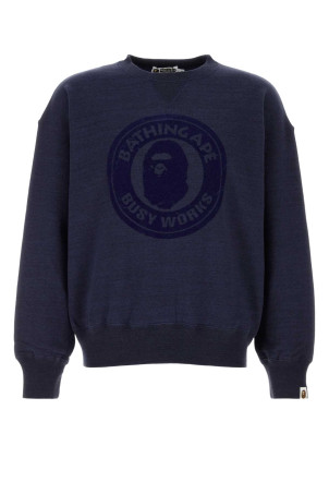 Navy blue cotton oversize sweatshirt Blue BAPE (1K80113007)