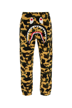 Printed cotton joggers Yellow BAPE (1K80152008)